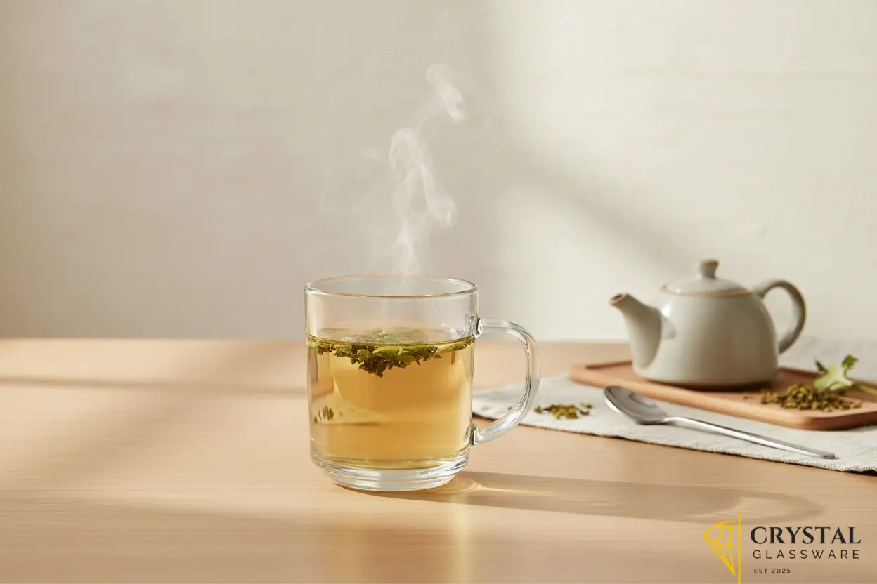 Smoky Glass Tea Mug - Set of 6- Plain Tea Mug 